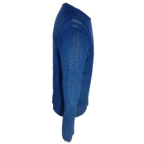 John Varvatos Linen-Blend Sweater Crewneck Rib-knit cuffs and bottom NWOT 09/24 - Picture 5 of 11